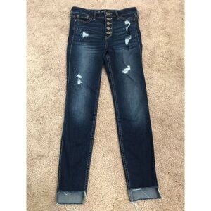 Hollister High Rise Skinny Cropped Jeans